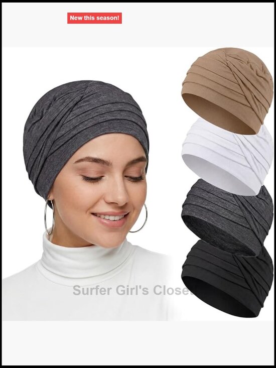 Cotton Beanies Scarves for Chemo Patients Hair Loss Soft Elastic main image 7